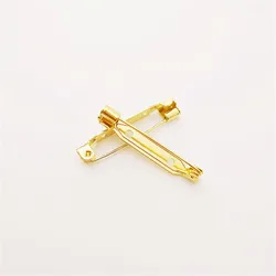10pcs Gold Color High Quality Safety Brooch Base Back Bar Badge Holder Brooch Pins DIY Jewelry Finding