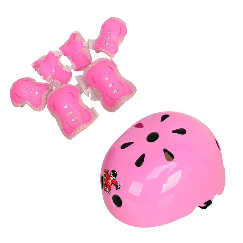 7pcs/set Kid Child Self Balancing Bike Bicycle Roller Knee Elbow Wrist Helmet Pad Set Kit Wholesale&Retail 2023 New