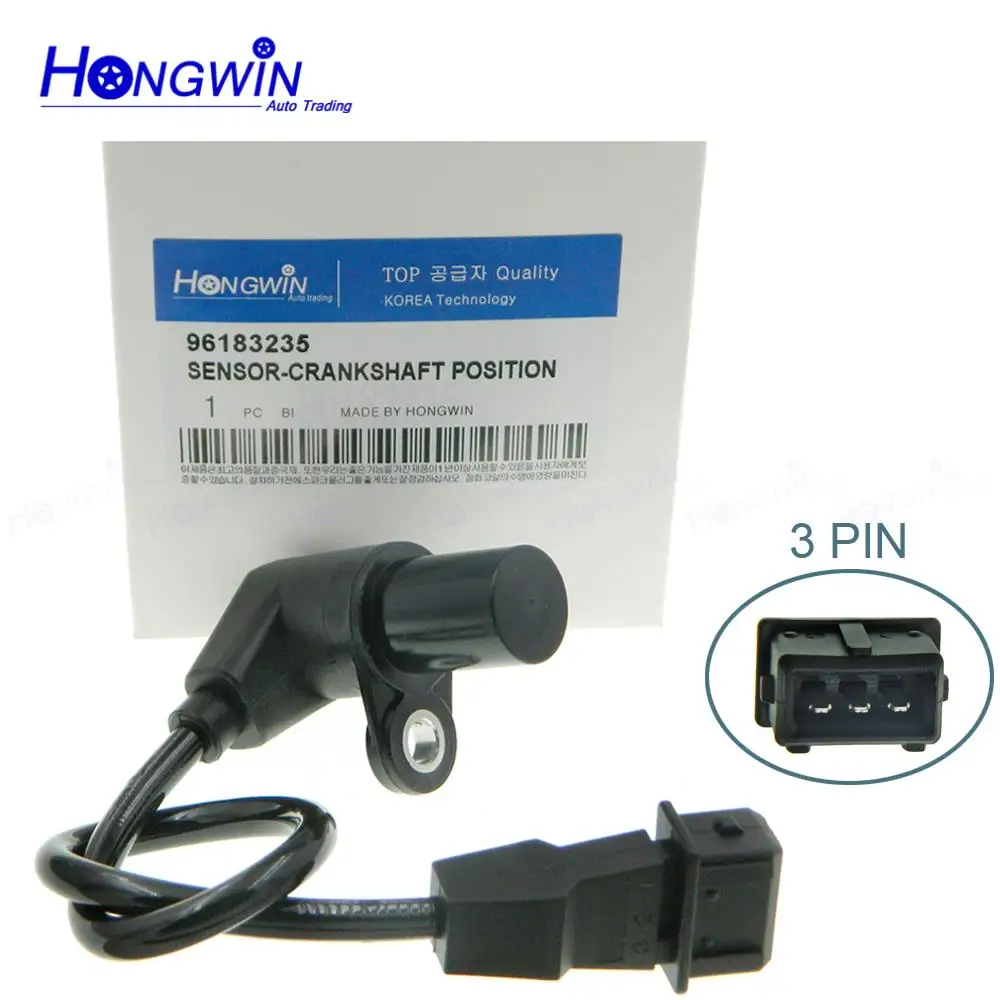 

96183235 Crankshaft Position Sensor Fits Daewoo Nubira Saloon Lanos 1997-2003 1953272, 550170, 18925, EPS118, 7517234,9618 3235