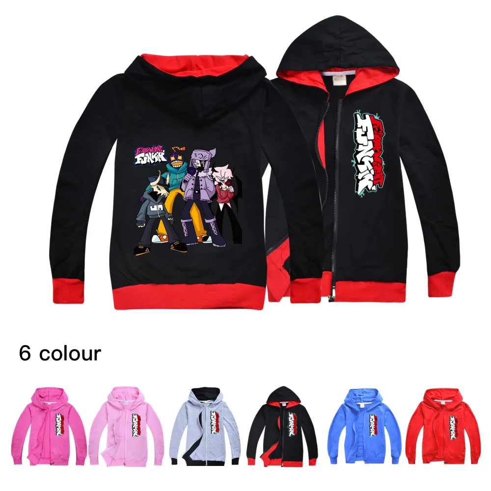 

New Cartoon Casual Children Hooded Zipper Coat Kids Clothes Boys Jackets Autumn Plush Outwear Fashion Girls Hoodies