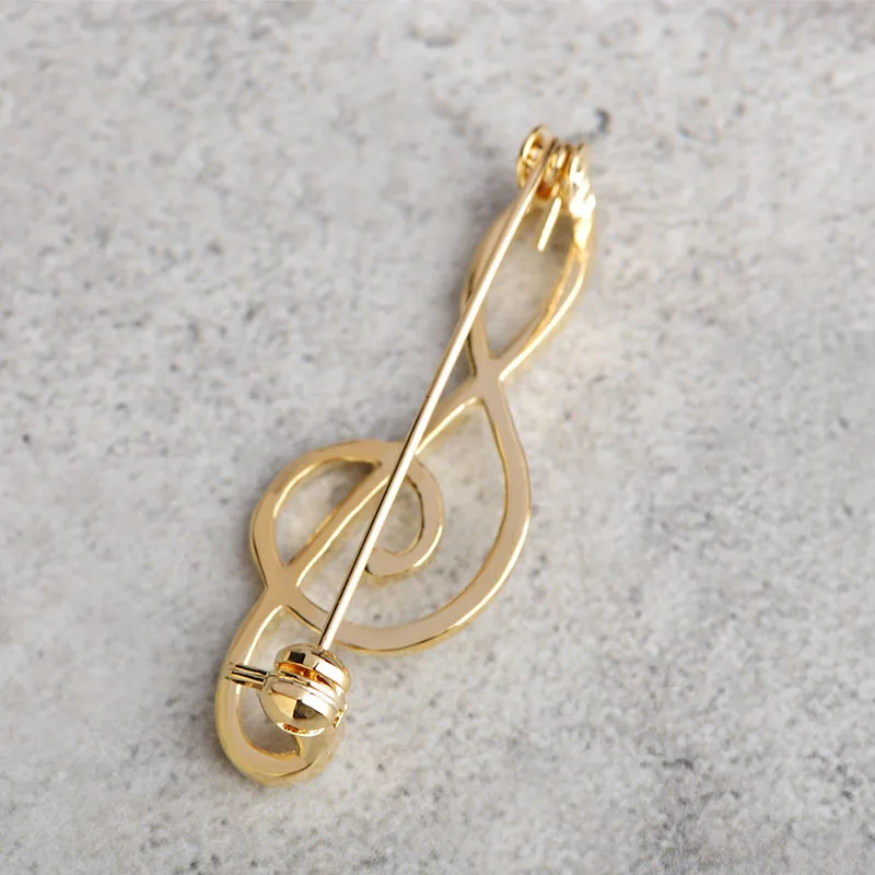 BUCOMEOI Fashion Music Note Corsage Clips Brooch Pins Brooches For Girls Dress Suit Pin Korean Style Clothes Accessories