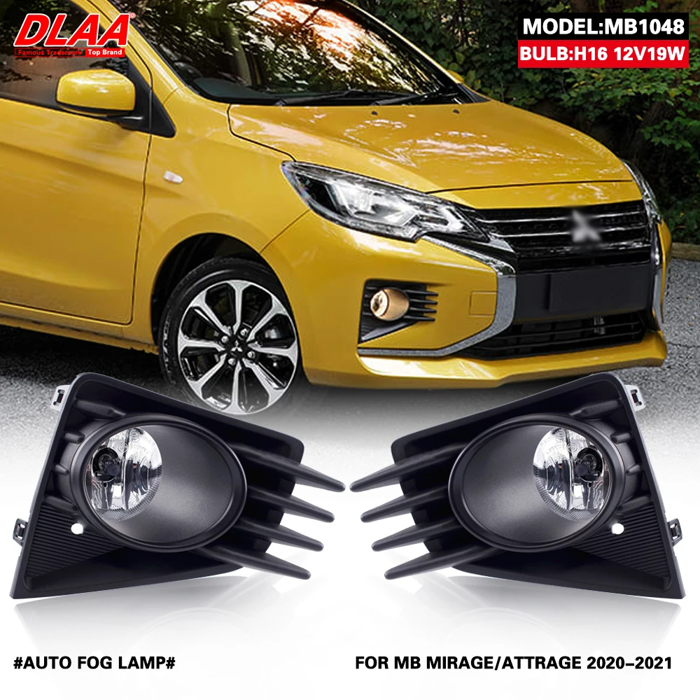 

DLAA For MIRAGE ATTRAGE 2020-2021 Front Fog Lights Car Styling Spot Light Fog Lamps With Switch - 1 Pair