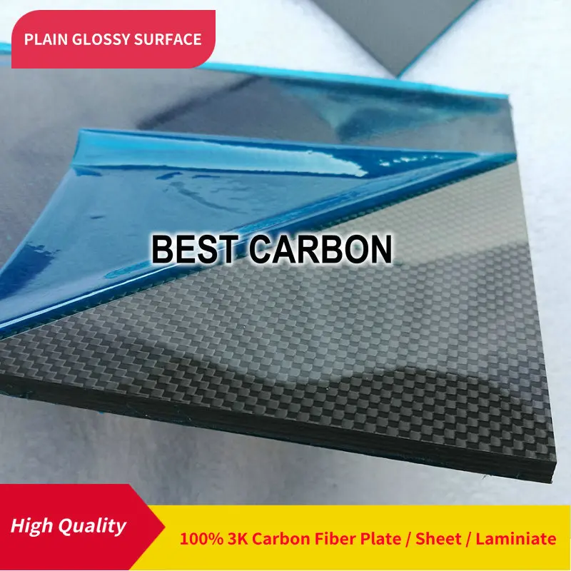 Free shipping 400mm x 500mm 3K Plain Glossy surface 100% Carbon Fiber Plate ,cfk plate, rigid plate, sheet, laminiate