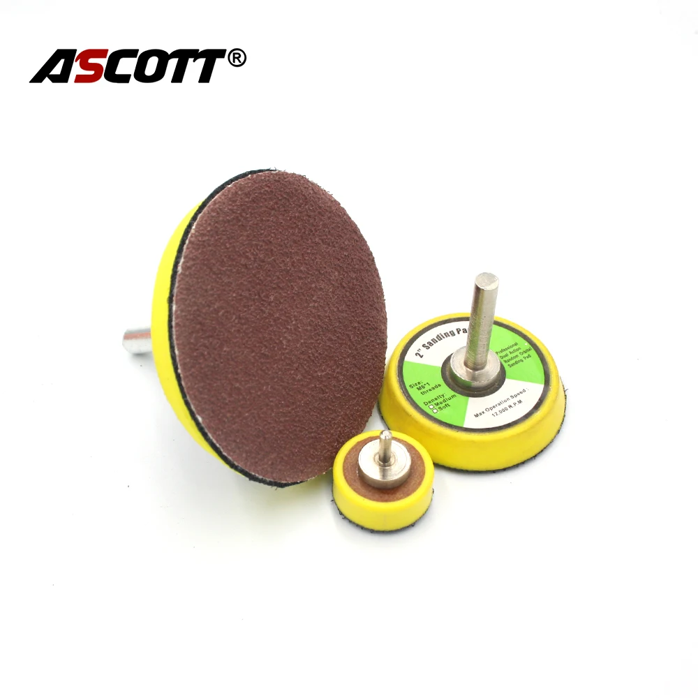100 pz 1 pollice 2 pollici 3 pollici rosso sabbia carta lucidatura pad autoadesivo loop supporto disco di lucidatura per smerigliatrice angolare