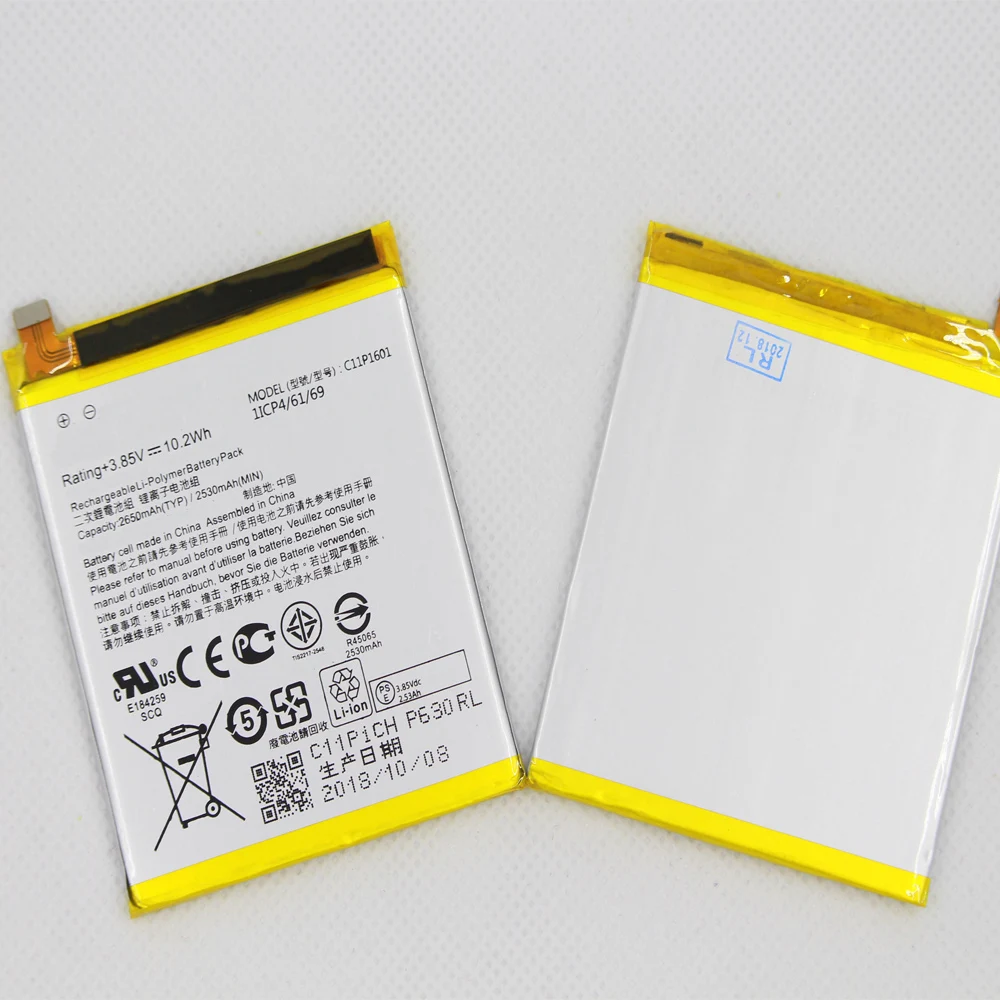 

ISUNOO 5pcs/lot 2650mAh C11P1601 Battery For ASUS ZenFone 3 ZE520KL Z017DA Battery For ZenFone live ZB501KL A007 battery