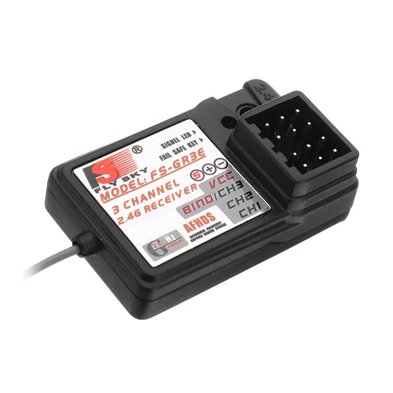 Flysky FS-GR3E 3 Channel 2.4G Receiver for RC Car Boat GT2 GT2B GT3 GT3B GT3C T6 CT6B GR3E TH9X Transmitter Remote Controller