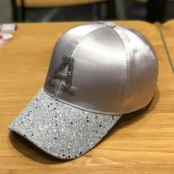 Zimowe szwy glitter hat dla kobiet bawełniana haftowana linia czapki baseballowe męskie czapki hip-hopowe czapka typu snapback sea cap Bone Garros