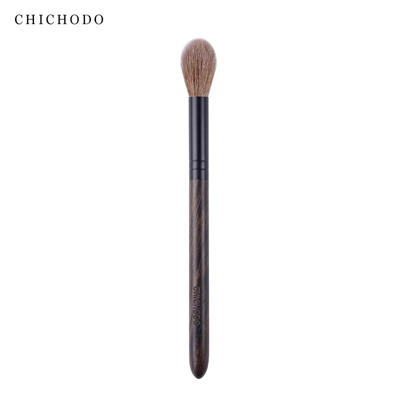 CHICHODO Makeup Brush-Ink Painting Series Top Animal Hair Brushes-Goat Hair(Yellow)Little Highlighter Brush-Cosmetic Tools-J316