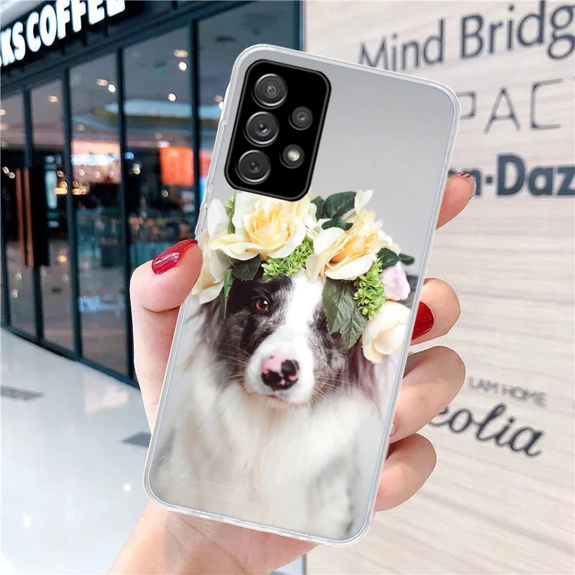 Border Collie Clever For Samsung Galaxy A15 A14 A13 A12 A55 A54 A53 A52 Phone Case A32 A35 A34 A33 A25 A24 A23 A22 A04S A03S A02