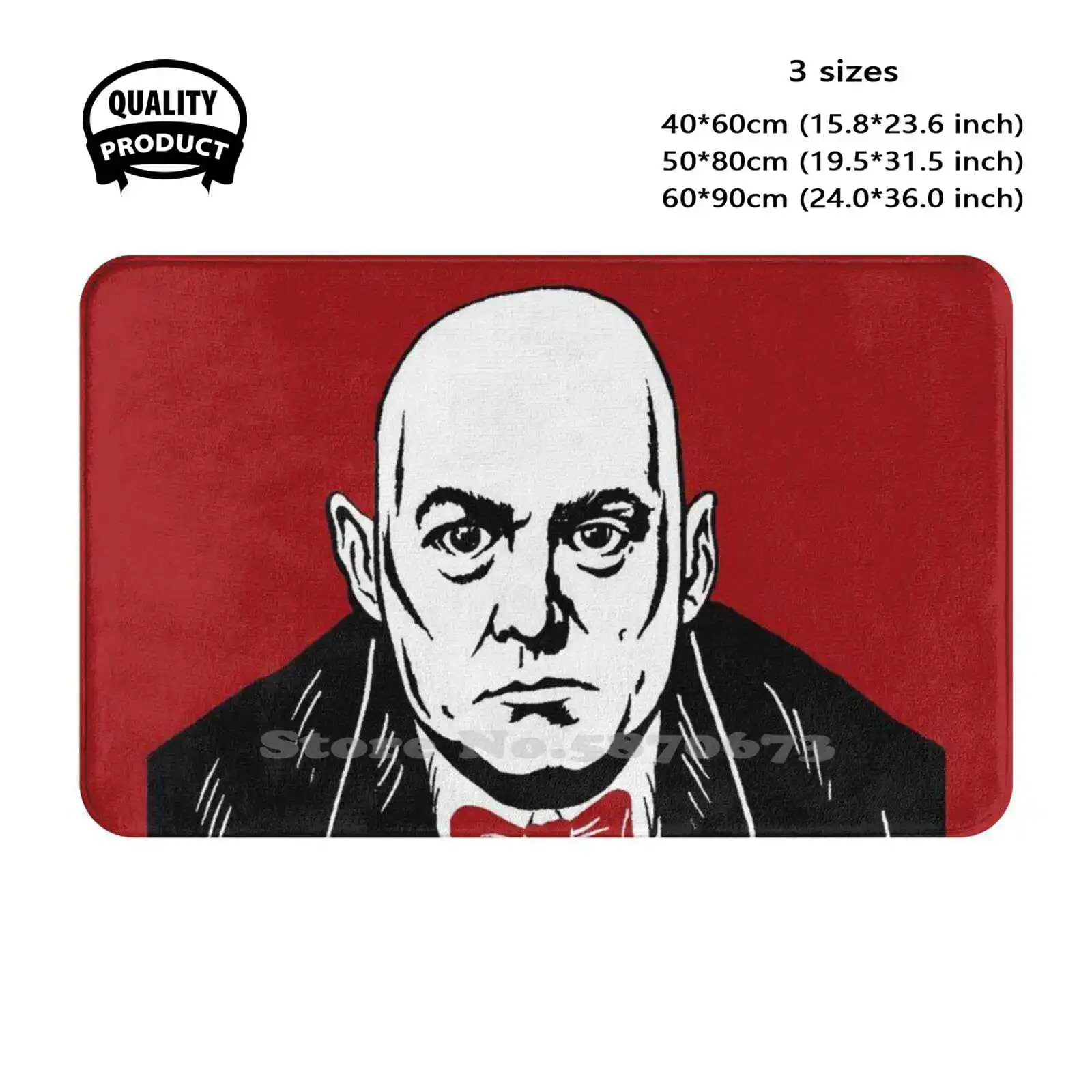 Aleister Crowley Soft Cushion Home Carpet Door Mat Car Rug