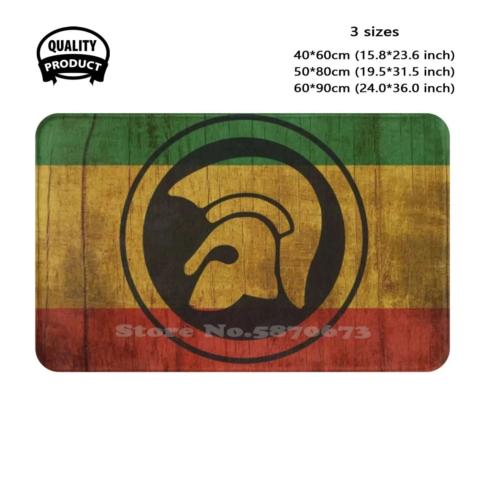 Trojan Rastafari Flag Soft Cushion Home Carpet Door Mat Car Rug Rudeboy Ska Punk 2 Tone Trojan Records Rude Boy Blue Beat