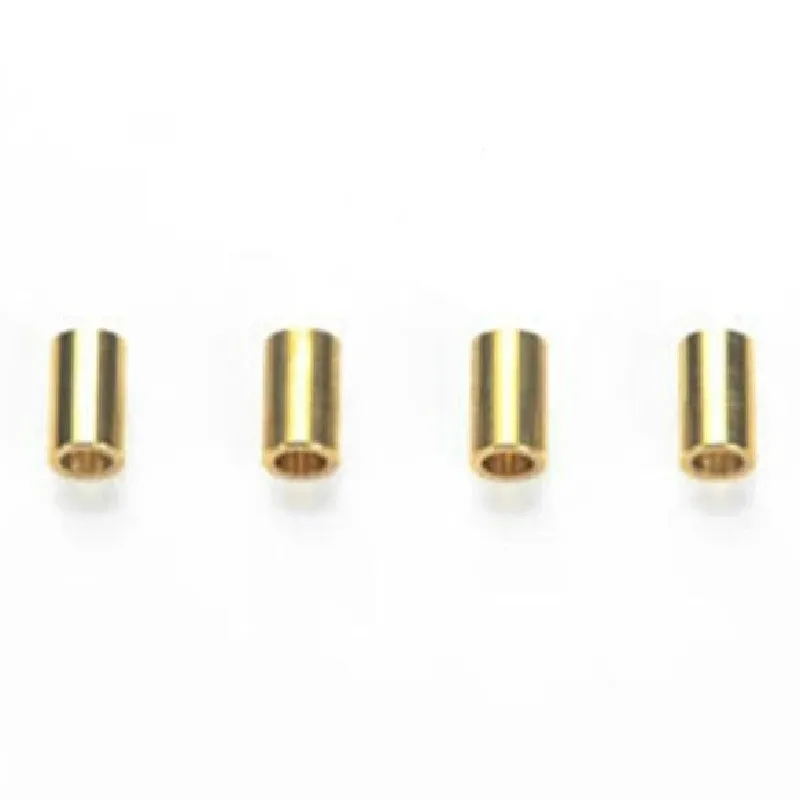Free Shipping 100PCS Double Rollers Brass Tube For Tamiya Mini 4WD 94801 Self-made Parts Two Sections Guide Wheel Brass Tube
