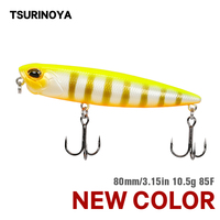 TSURINOYA Topwater Floating Pencil Wobblers 85mm 10.5g DW58 Bass Lure Stickbait Snakehead Professional Artificial Hard Bait