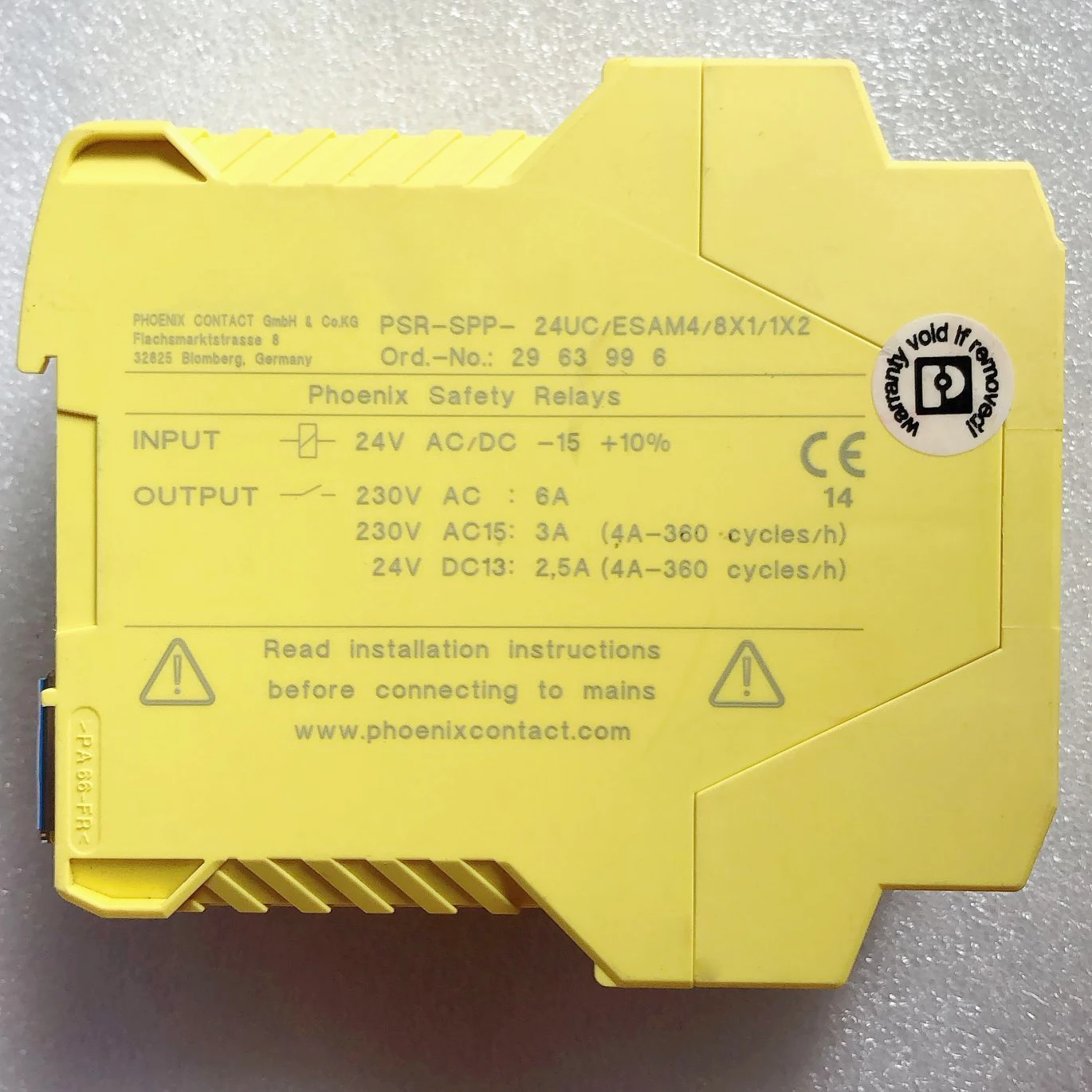 For Safety Re-lays For Phoenix PSR-SPP-24UC/ESAM4/8X1/1X2 2963996