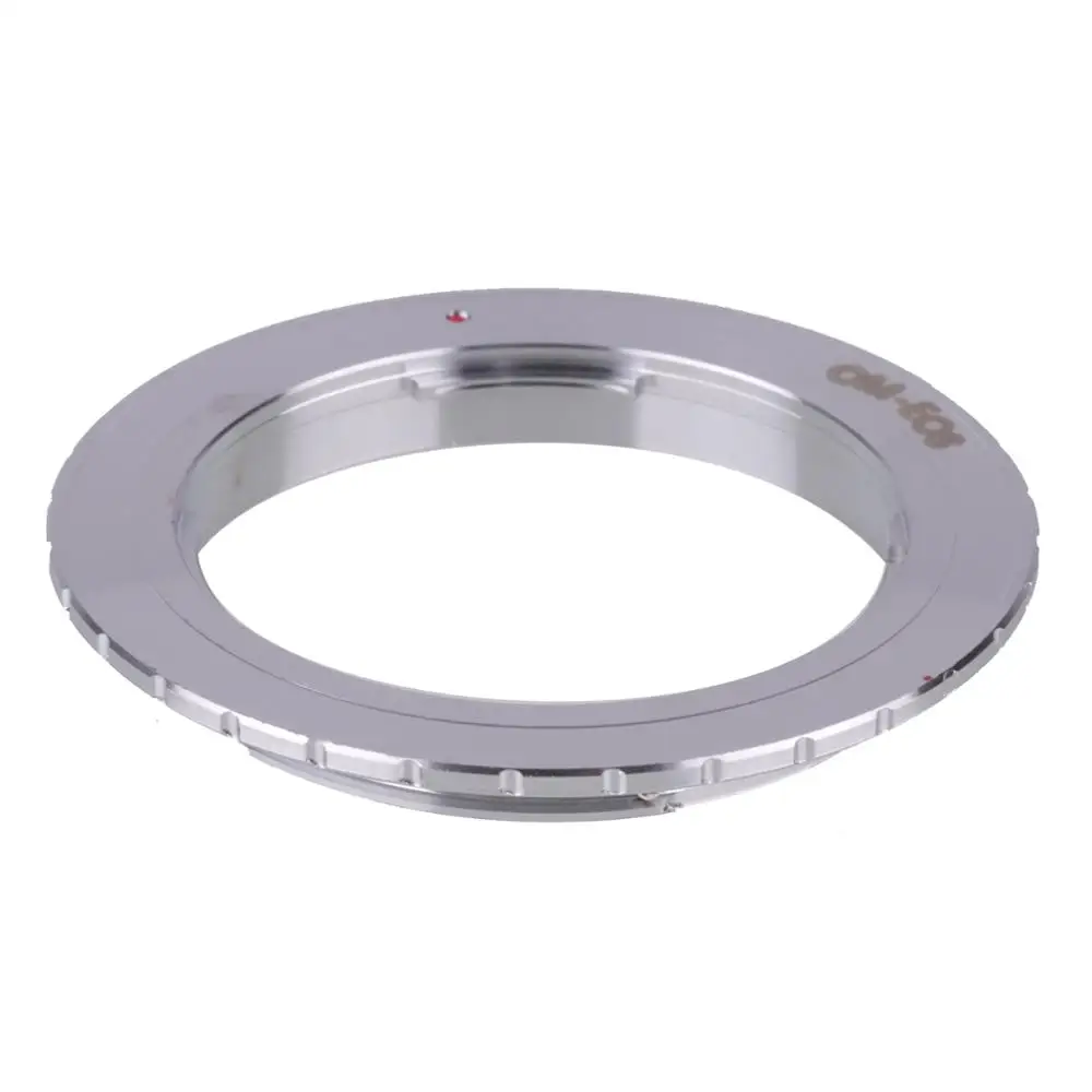 เงินแหวนอะแดปเตอร์สำหรับOlympus OM Mount Lens To Canon EOS 7D 6D 5D 2 3 760D 750D 700D 650D 1200Dกล้องOM-EOS