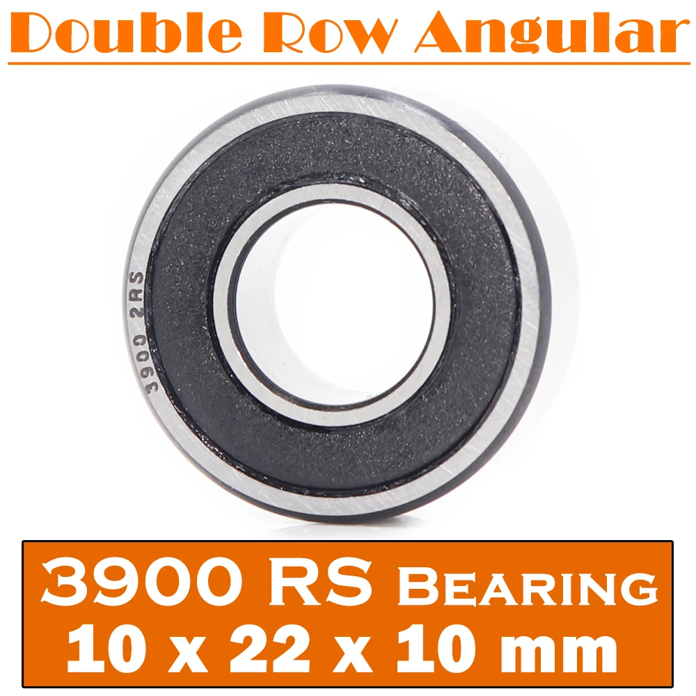 3900-2RS Bearing 10*22*10 mm ( 1 PC ) 3900 2RS Double Row Sealed 3900 RS Angular Contact Ball Bearings