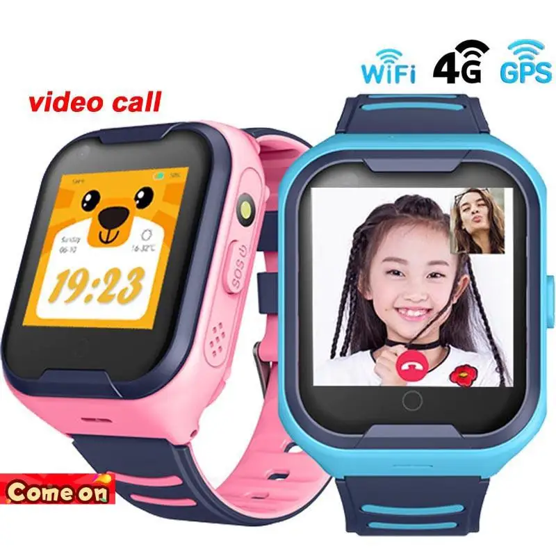 4G Network Wifi GPS SOS Smart Watch Kids Voice Video Mobile Phone call Sports IP67 waterproof Alarm Clock Camera Baby Smartwatch