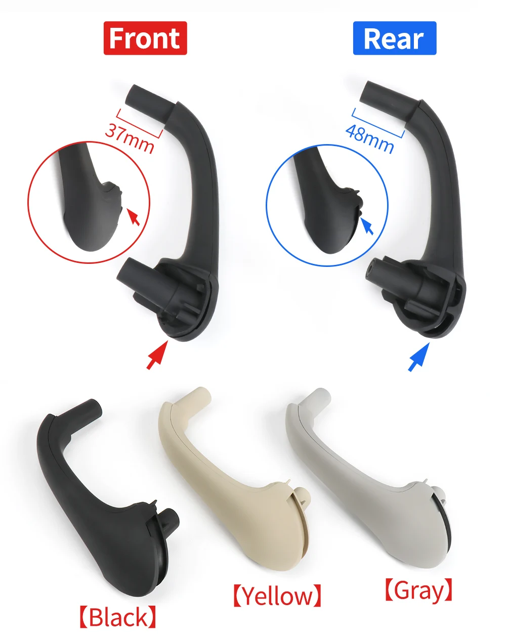Passend für Mercedes-Benz W203 2000–2007 C-Klasse vorne links und rechts Innentürgriffe W203 C200 C220 C250 C300 – Detail 3