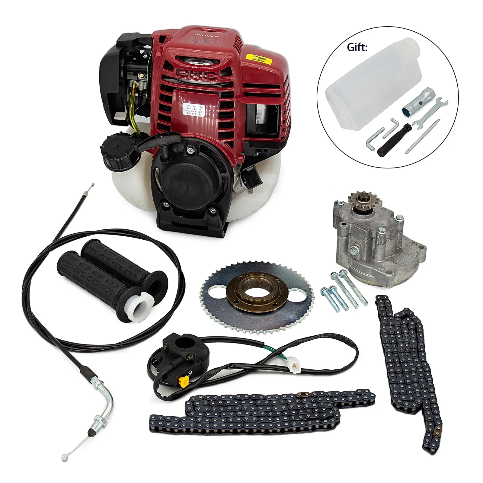 4 stroke Gasoline Petrol Engine For Brush Cutter GX35 Engine 35.8cc Brushcutter Trimmer Sprayer Wipper Strimmer Motorbike