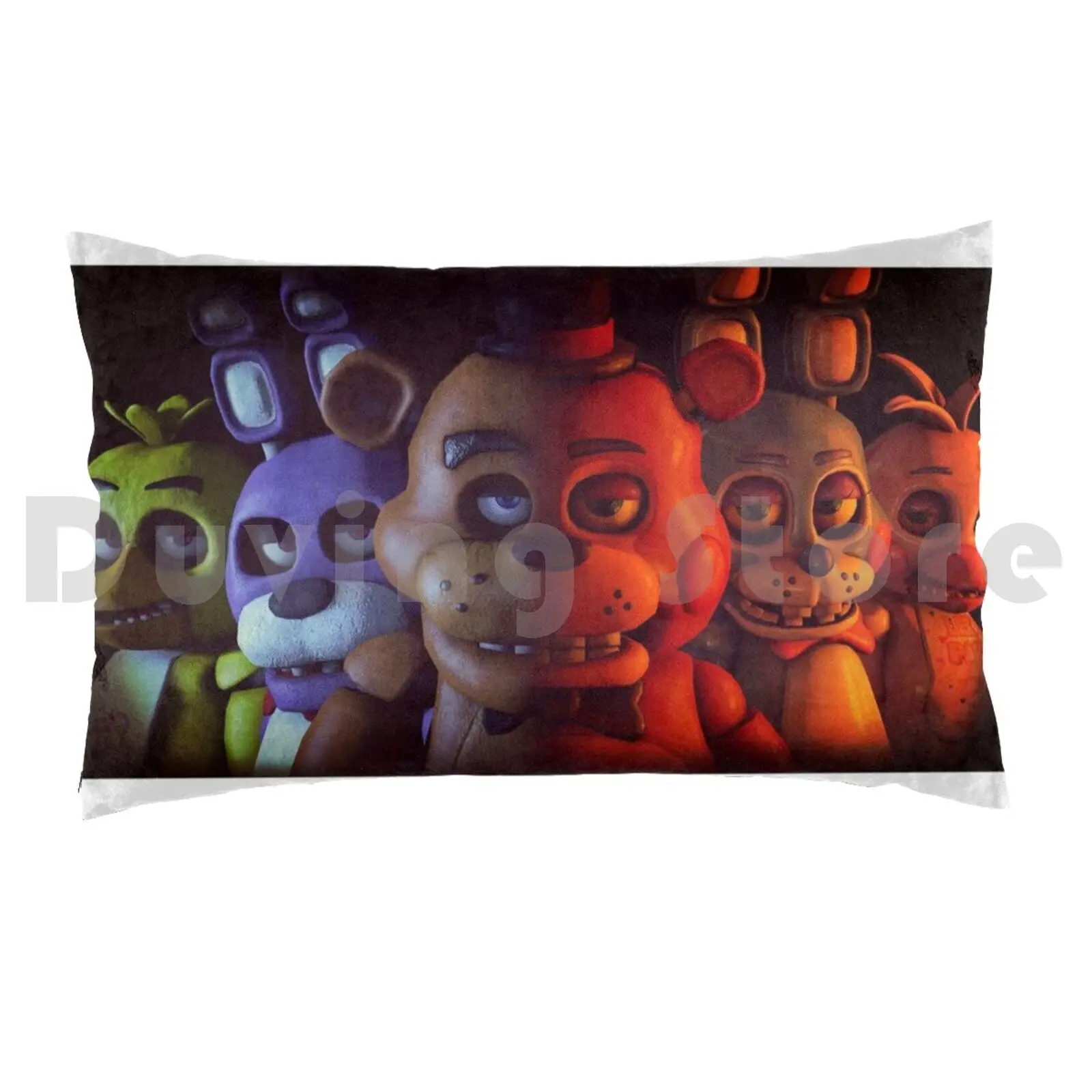 Five Nights At Pillow Case Printed 50x75 Fnaf Fazbear Bonnie Chica Foxy Animatronic Video