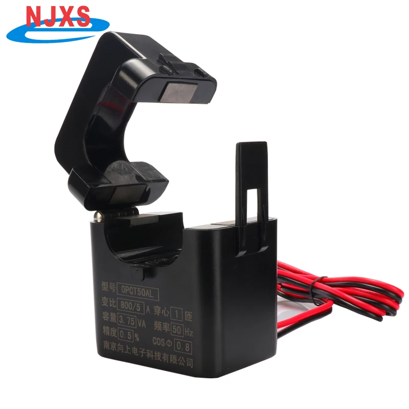 Split Core Current Transformer Electrical OPCT50AL-400/5 500/5 600/5 800/5 1000/5 1200/5 3 Phase Clamp On CT for Meter