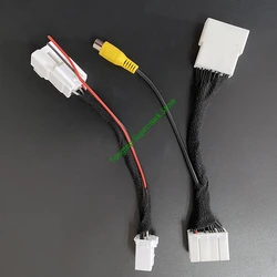 30 PIN Rear View Camera Connection Adapter Cable For Toyota OEM Screen No Damaging Car Wiring RAV4 AVALON 2019 2020