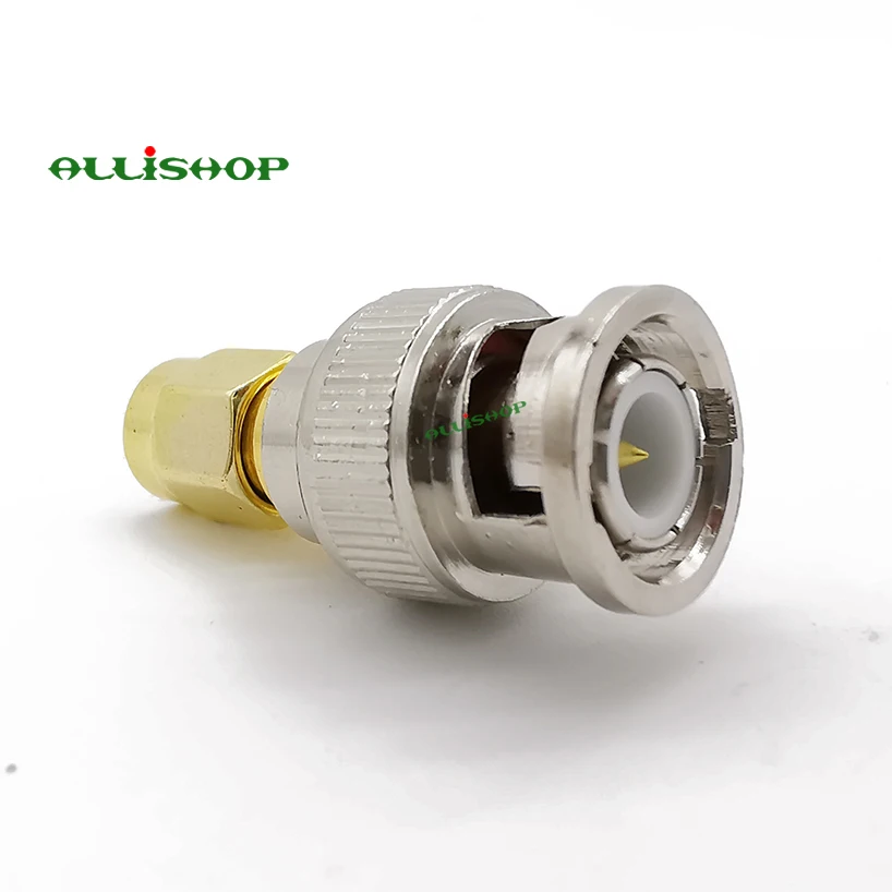 RF Adapter BNC Male to SMA Male RF Coaxial Adapter SMA Male Plug to BNC Male Plug RF Connector Coax Adapter