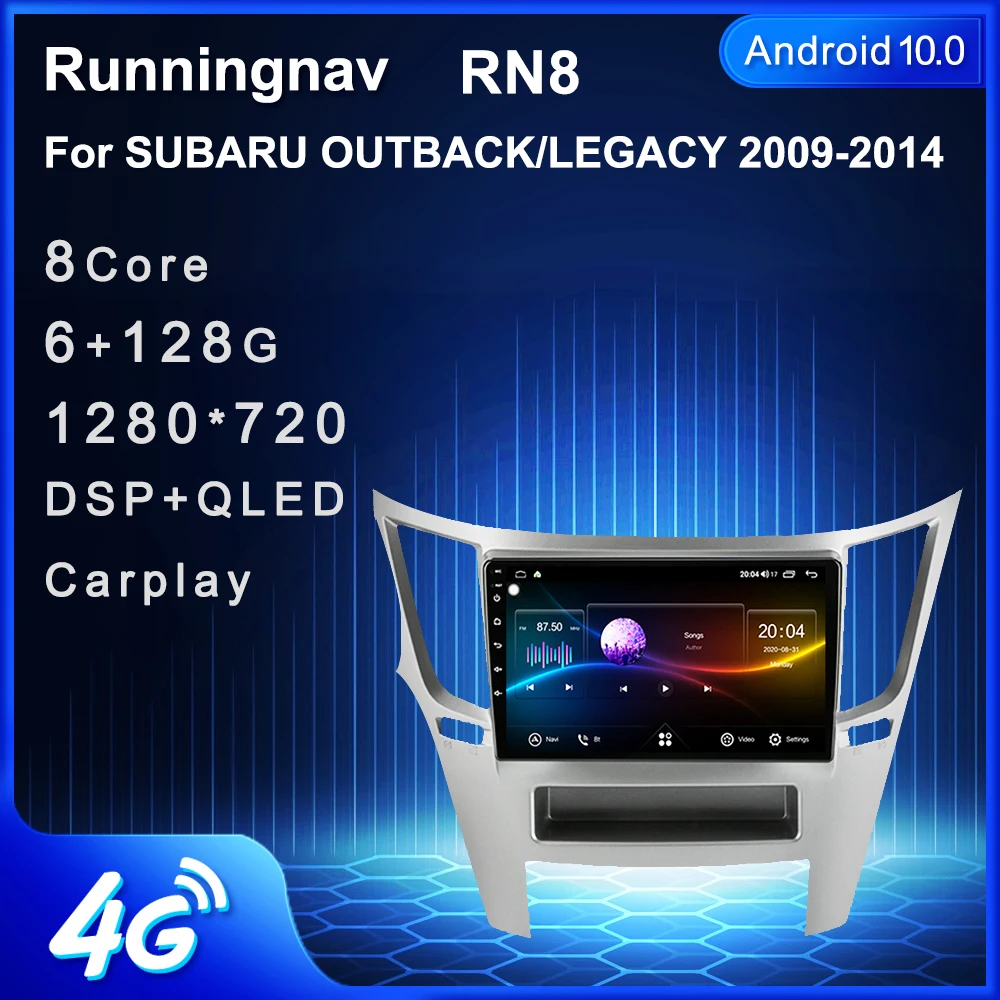 

Runningnav Android 10/9/8 для SUBARU OUTBACK / LEGACY 2010-автомобильное радио, мультимедийный плеер, навигация GPS