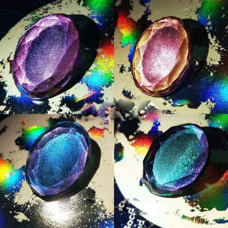 Mirror Chameleons Pigment Pearlescent Epoxy Resin Glitter Magic Discolored Powder Resin Colorant Jewelry Making Tools Drop Ship