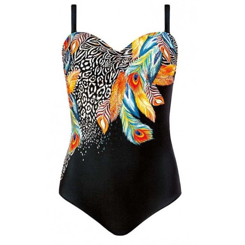 Floral Sexy Large Size Swimwear With Push Up Plus Size One-piece Female Swimsuit Closed Body Bathing Suits Women Swim Beach Pool