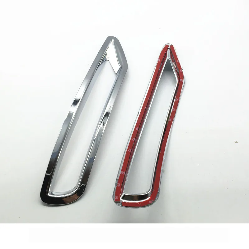 2PCS Chrome Bright Silver for Subaru Forester SJ 2014 2015 2016 2017 Rear Fog Lamp Cover Trim  Facelift Car Styling Accessories