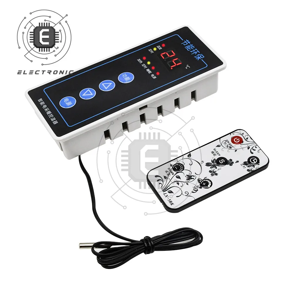 AC 110-220V Intelligent Electric Heating Thermostat LED Digital Temperature Controller Timer Switch Heating Timing Mode