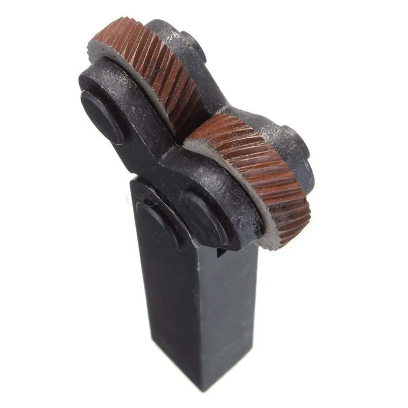 7 stücke Set Stahl Doppel rad Rändel werkzeug Set mit diagonalen linearen Rändel rad 0.5/1/2mm Abstand