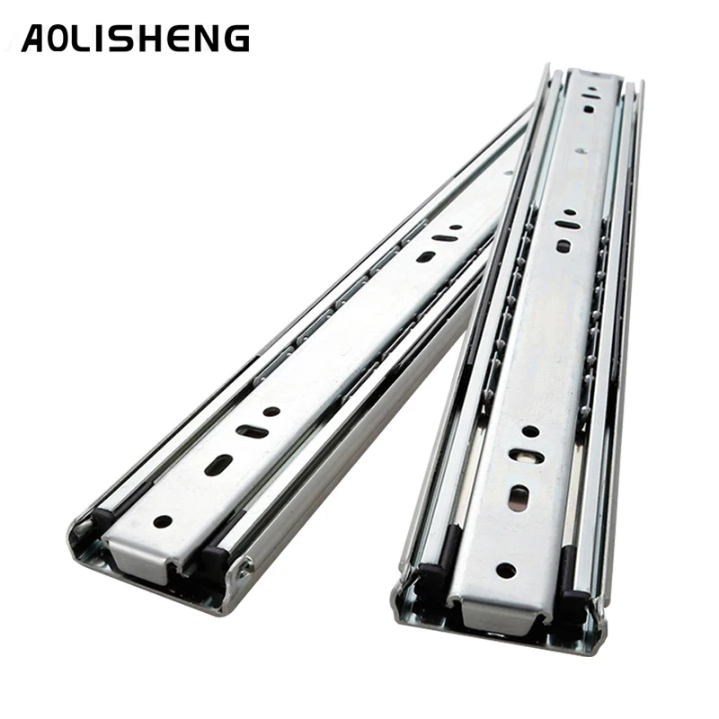 AOLISHENG Heavy Duty Drawer Slide Rail 51mm  Full Extension Ball Bearing Load 68kg