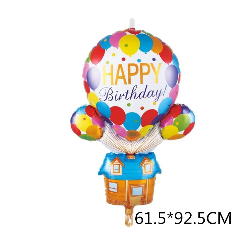 Cartoon Russel Dug Up Balloon Flying House Foil Balloon Party Supplies Kid Faovr Cane Birthday Party Decor Baby Shower Gift