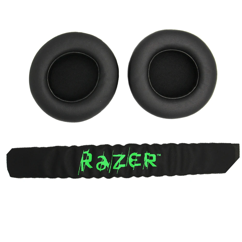 Replacement Ear pads Cushion Earmuffs Earpads with Headband For Raze Kraken Pro 7.1 or Electra Gaming Headphone