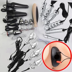 Electro Stimulation Shock ANAL VIBRATOR Butt Plug Prostate Massager,Estim Anal and Vaginal Electric Bullet, BDSM Sex Toys