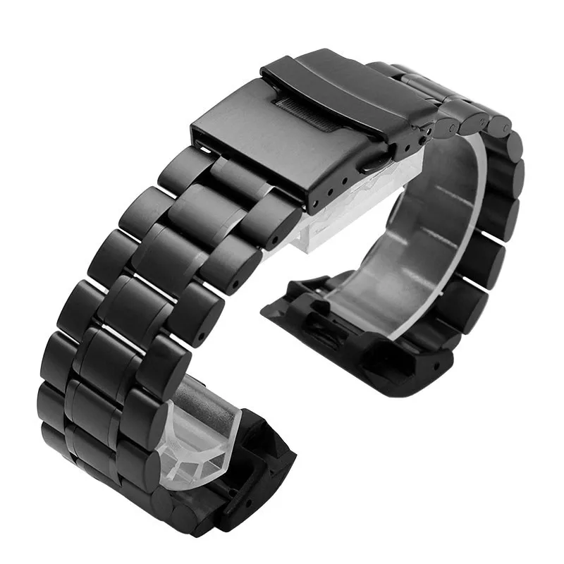 Stainless Steel Watch Band Adapter for CASIO G-Shock Modified GG-1000/GWG-100/GSG-100 Men\'s Black Bracelet Strap