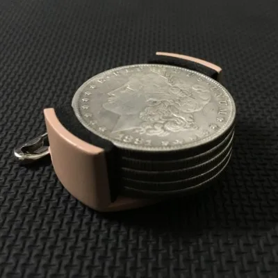 Coin Dumper / Holder for Half Dollar, Morgan Coins Magic Tricks Coin Appear/Vanish Stage Close Up Illusions Gimmick Props Magia