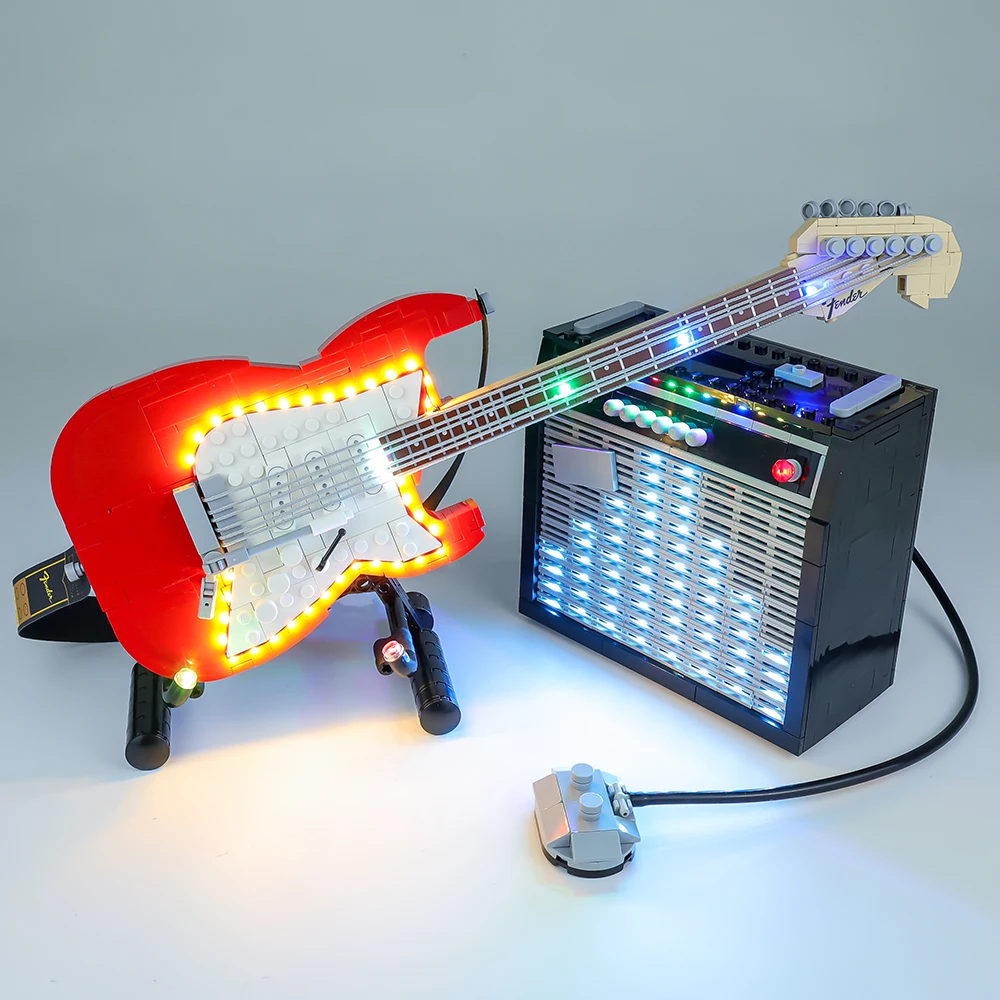 Led Light Set For 21329 Ideas Fender Guitar Model Education Toys Kids Birthday Christmas Gifts (Not Included Building Blocks)