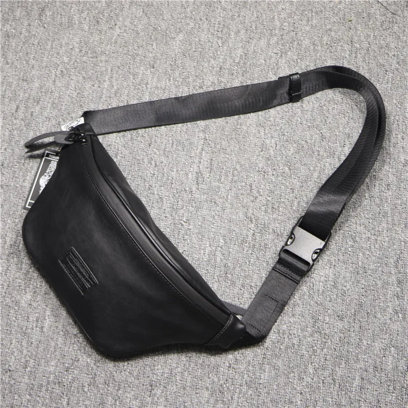 Casual Leather Waist Bag Men Fanny Pack Casual Adjustable Belt Bag Male Heuptas Bum Banana Bag Banana Sa