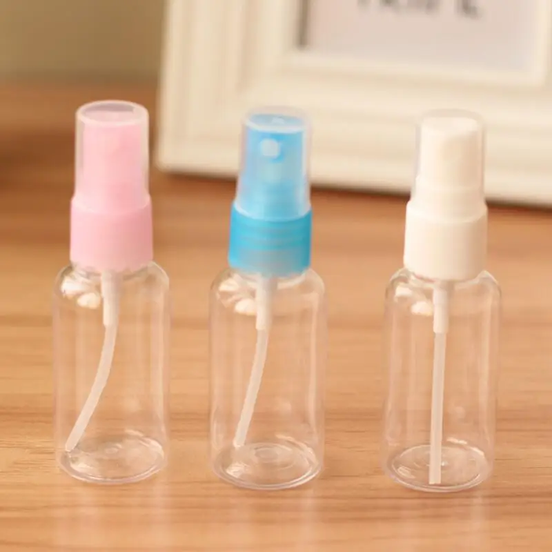 30ml Travel Portable Small Plastic Spray Bottle Cosmetic Sub-bottle Transparent PET Water Spray Bottle Hot Sale LX2523