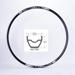 SUNRingle Bicycle rim Aluminum alloy Mountain bike HELIX TR25 29 inch 24H 28H XC TRAIL WELD vacuum wheel rim