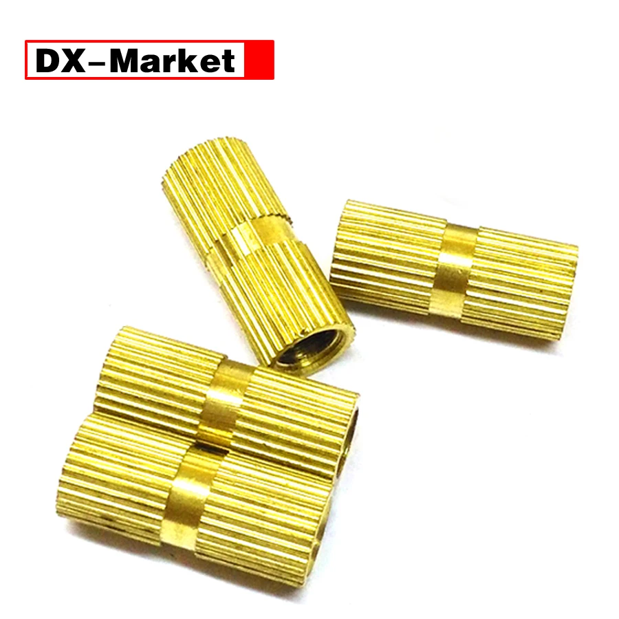【 DX-market 】 m1 m1.2 m1.4 m1.6 صواميل بحلقة نحاسية ، M1-M16 حقن البلاستيك صب موضوع مصغر إدراج الجوز ، B011