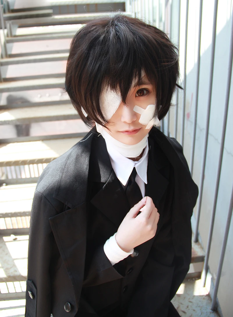 Dazai Osamu Cosplay Costume Men Sets Outfit Halloween