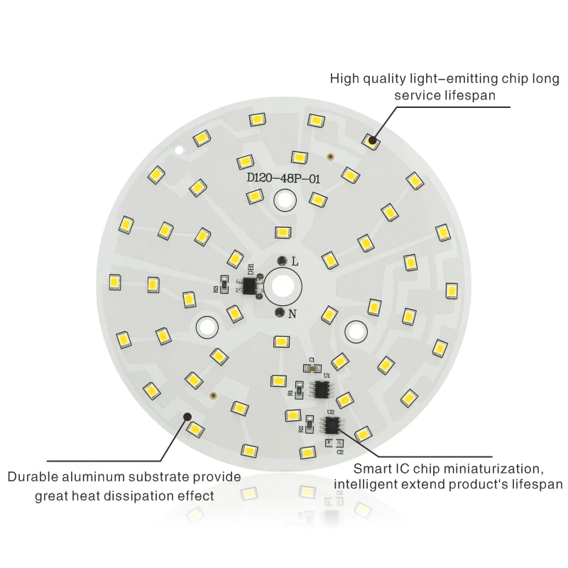 AC 220V-240V LED Chip 3W 5W 7W 9W 12W 15W 18W SMD 2835 Light Beads DIY For Led Downlight Cold/Warm white Lighting Spotlight