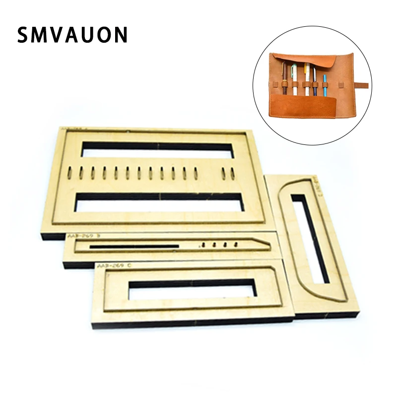 Wooden Dies Cutting DIY Pen Clip, Leather Cuts, Die Punch Tools, Scrapbook, Suitable for Die Cutting Machine