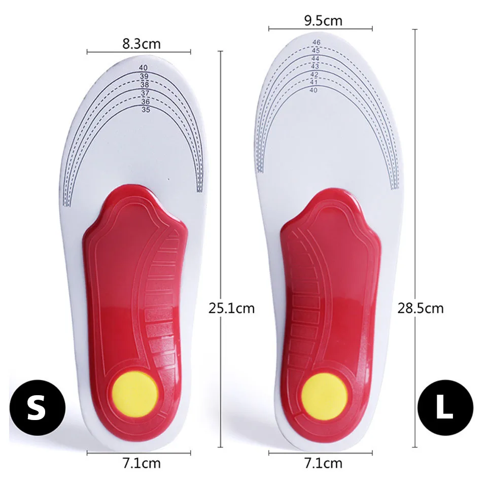 VAIPCOW Orthopädische Schuhe Sohle Einlegesohlen Flache Füße Arch support Unisex EVA Orthesen Arch Support Sport Schuh Pad Insert Kissen