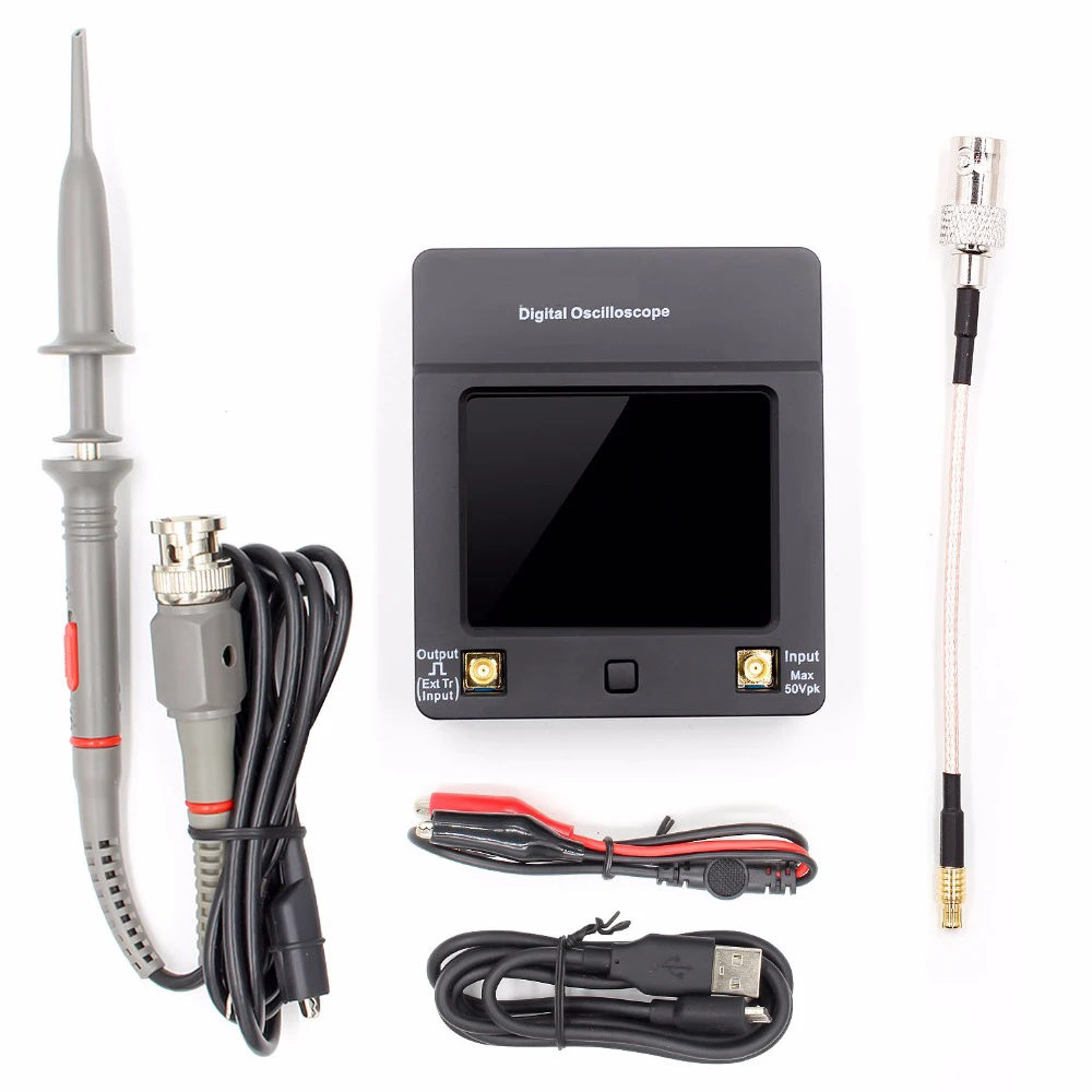 

Dso112a Pocket Oscilloscope 2MHz Bandwidth 5m Sampling Full Screen Touch Portable Digital Oscilloscope