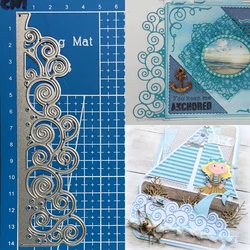 Lucky Goddess Metal Cutting Dies Wave roll border diy Scrapbooking Photo Album Decorative Embossing Paper Card Crafts Die